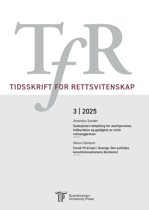 Tidsskrift for rettsvitenskap | Tidsskrifter