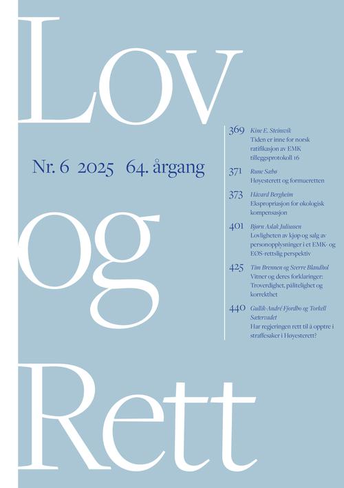 Lov og Rett | Tidsskrifter